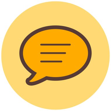 Konuş. Web simgesi basit illüstrasyon