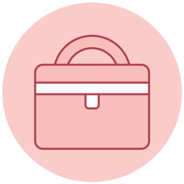 Çanta. Web simgesi basit illüstrasyon