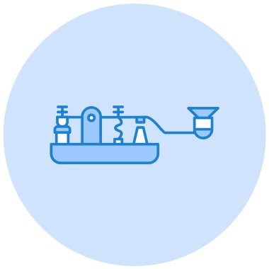 Bir gaz tankı simgesinin vektör çizimi