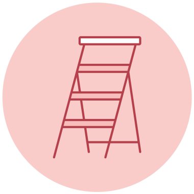 Merdiven. Web simgesi basit illüstrasyon