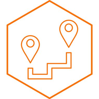 konum simgesi, vektör çizimi