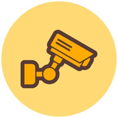 Güvenlik kamerası. Basit resimleme