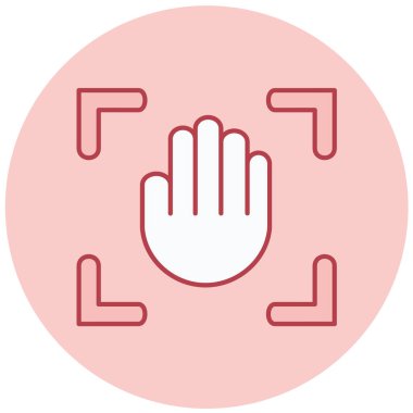 el simgesi vektör illüstrasyonu