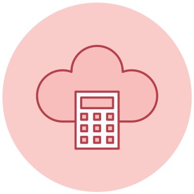 Bulut. Web simgesi basit tasarım