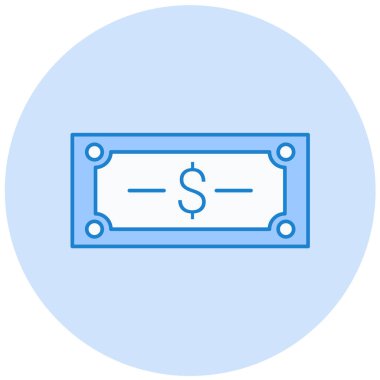 Dolar. Web simgesi basit illüstrasyon