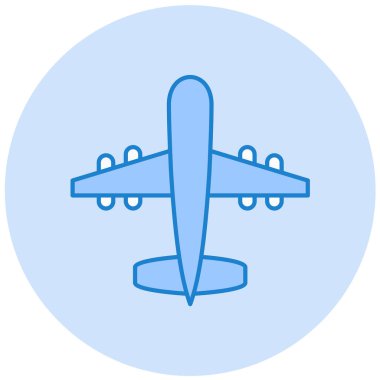 Uçak. Web simgesi basit illüstrasyon