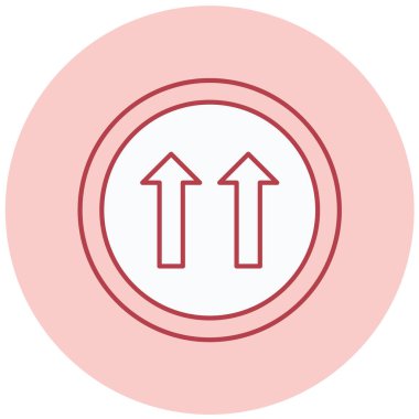 yol simgesi vektör illüstrasyonu