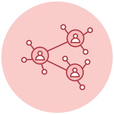 şebeke. Web simgesi basit illüstrasyon