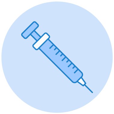 Şırınga. Web simgesi basit illüstrasyon