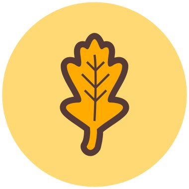 Yaprak. Web simgesi basit illüstrasyon