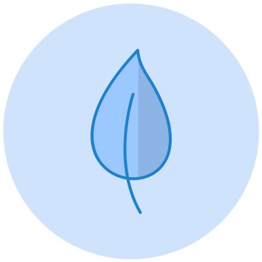 Yaprak modern ikon vektör illüstrasyonu