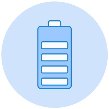 Pil. Web simgesi basit illüstrasyon