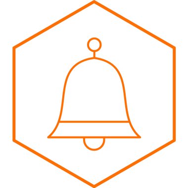 Çan simgesinin vektör illüstrasyonu