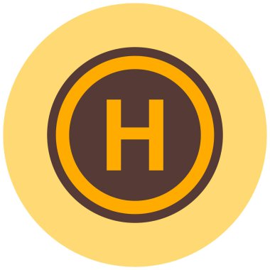 Hastane. Web simgesi basit tasarım