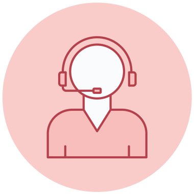 Web ve mobil taslak simgeleri için müşteri desteği vektör düzenlenebilir çizgi simgeleri