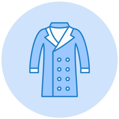 Gömlek simgesi, vektör illüstrasyonu