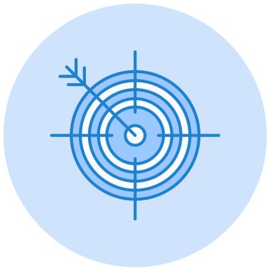 Hedef. Web simgesi basit illüstrasyon