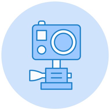 Kamera. Web simgesi basit illüstrasyon