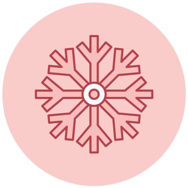 Kar tanesi. Web simgesi basit illüstrasyon