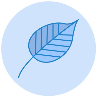 Yaprak. Web simgesi basit illüstrasyon