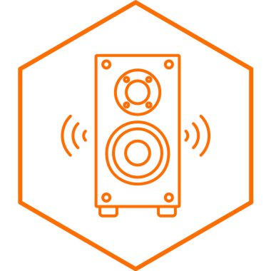 Moda Biçimli Sözcü Simgesi İzole Arkaplan