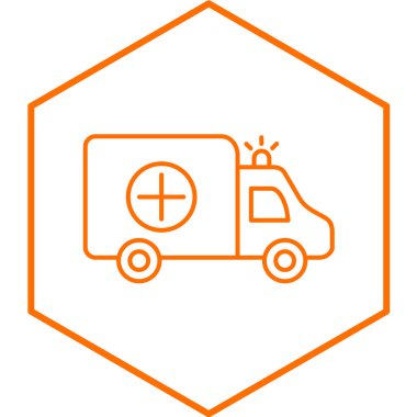 ambulans hattı vektör simgesi