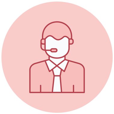 Müşteri hizmeti vektör simgesi modern basit tasarım