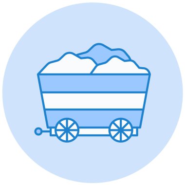 El arabası. Web simgesi basit illüstrasyon