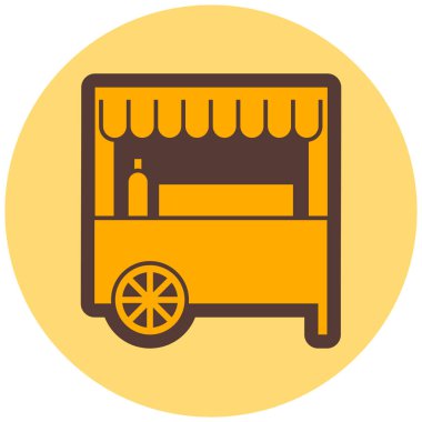 Dükkan. Web simgesi basit tasarım