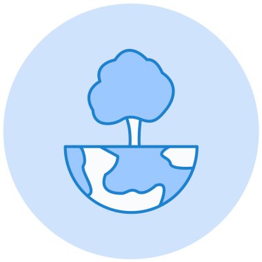 Dünya simgesinin vektör illüstrasyonu