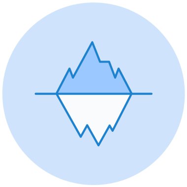 Dağ. Web simgesi basit illüstrasyon