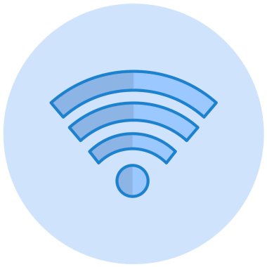 wifi simgesi vektör illüstrasyonu