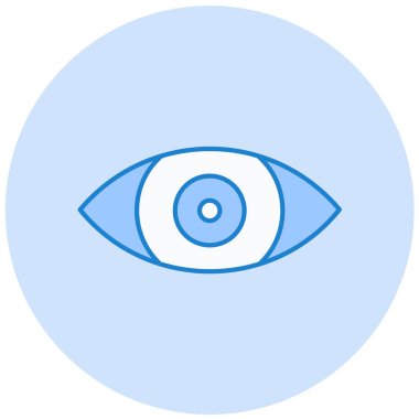 Göz. Web simgesi basit illüstrasyon