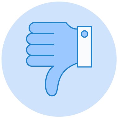 Başparmak yukarı. Web simgesi basit illüstrasyon