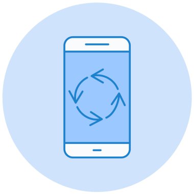 Cep telefonu. Web simgesi basit illüstrasyon