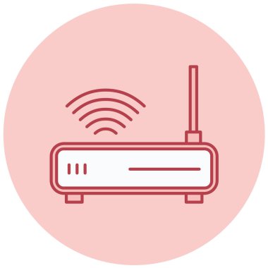Yönlendirici. Web simgesi basit illüstrasyon