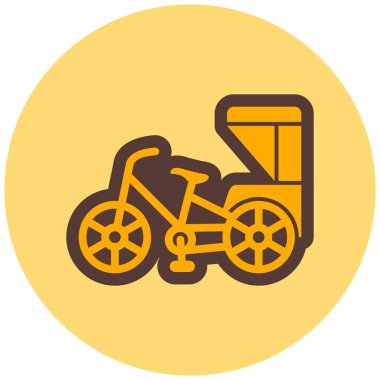 Bisiklet. Web simgesi basit illüstrasyon