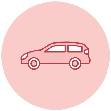 - Araba. Web simgesi basit illüstrasyon