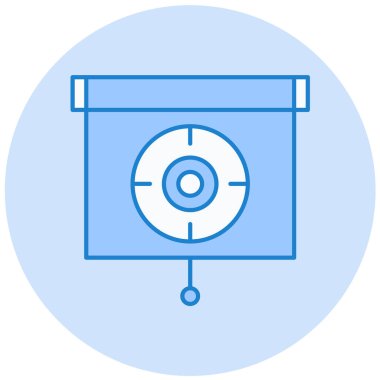 Hedef. Web simgesi basit illüstrasyon