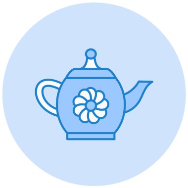 Çaydanlık. Basit resimleme