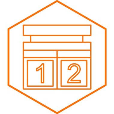 Bir takvim simgesinin illüstrasyonu