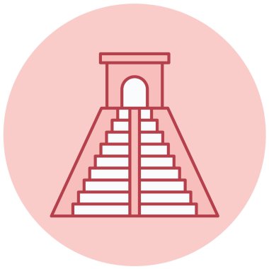 Merdivenler. Web simgesi basit illüstrasyon