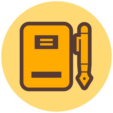 Kitap. Web simgesi basit illüstrasyon