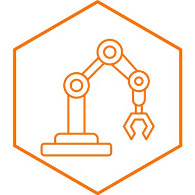 Robotik Kol modern simgesinin vektör çizimi