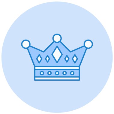 Taç simgesi, vektör illüstrasyonu