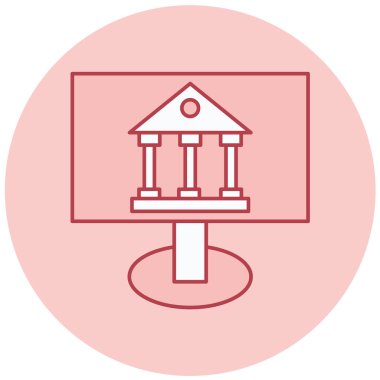 Modern eğitim ikonunun vektör illüstrasyonu