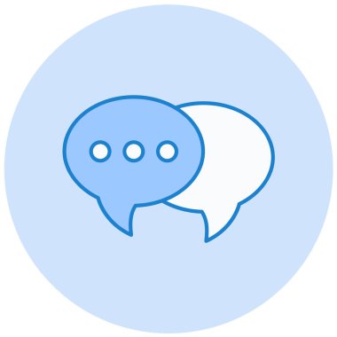 Konuş. Web simgesi basit illüstrasyon