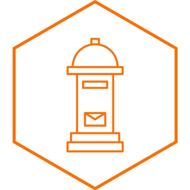 çizgi fener simgesi beyaz arkaplanda izole edildi. vektör illüstrasyonu