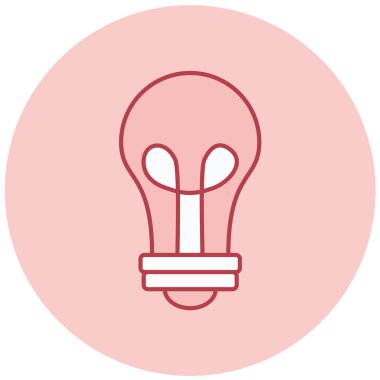 Ampul. Web simgesi basit illüstrasyon