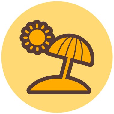 Plaj şemsiyesi Basit tasarım